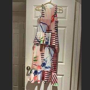 Asos Peplum midi dress